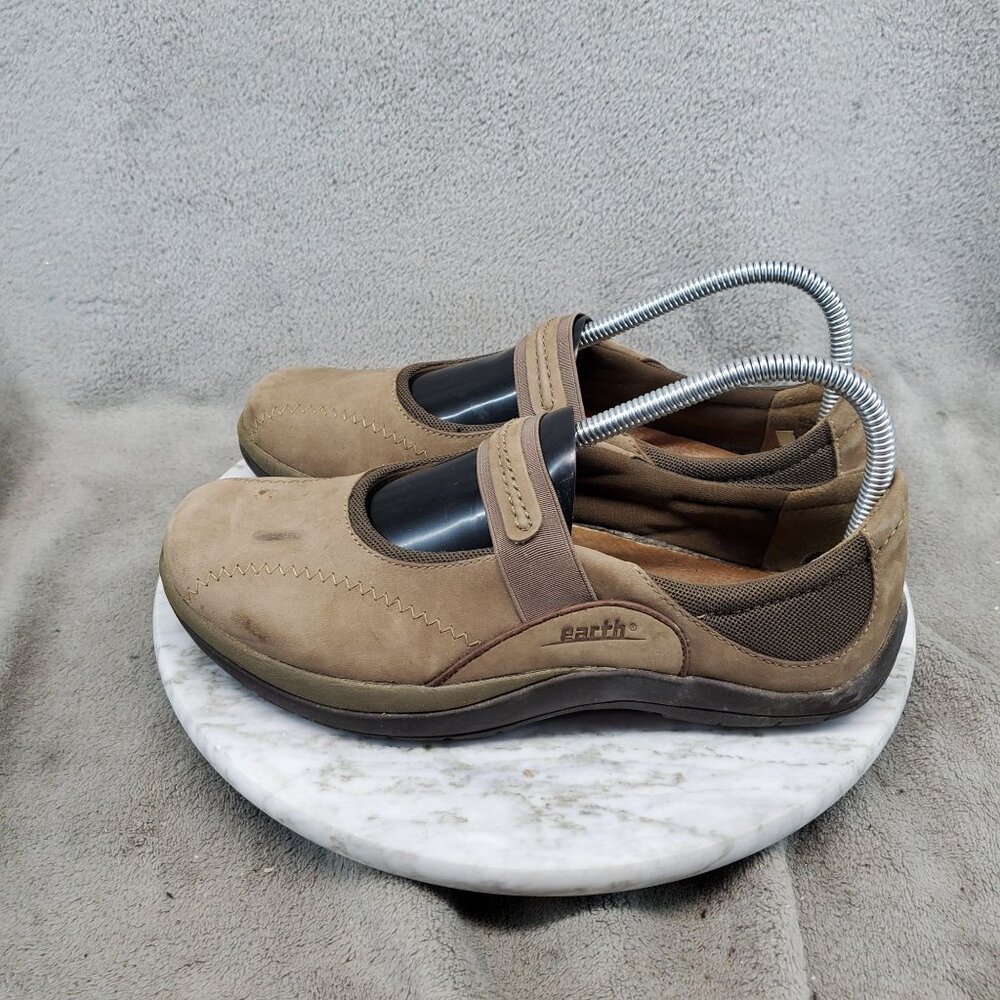 Earth Shoes Womens Size 7 Brown Leather Mary Jane *Read*